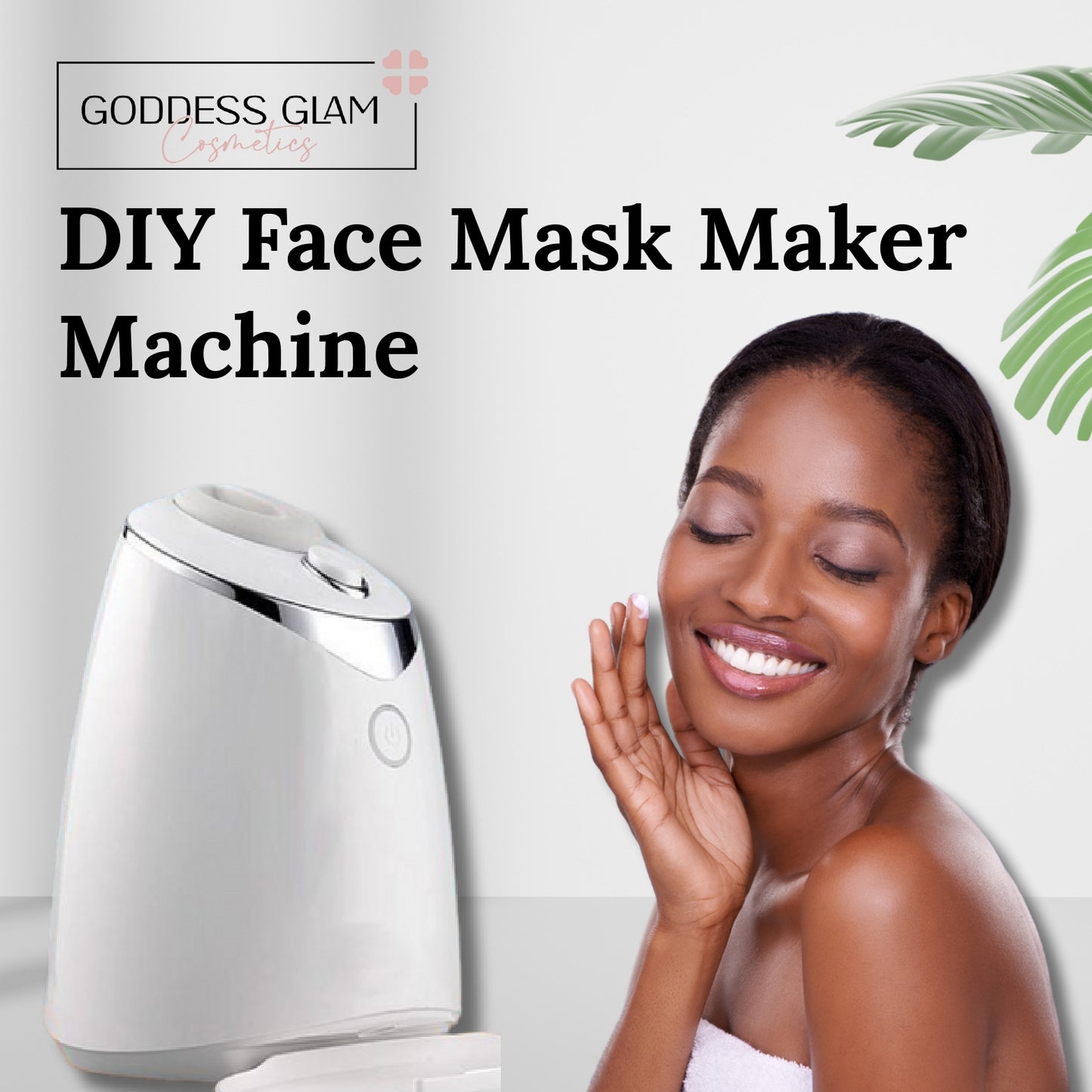 DIY Face Mask Maker Machine for Automatic Facial Treatment with Fruit, Vegetable, Collagen for Home Beauty & Skin SPA Care