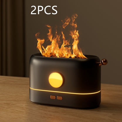 Humidificateur de simulation de flamme USB et diffuseur de parfum pour une utilisation à la maison et au bureau.