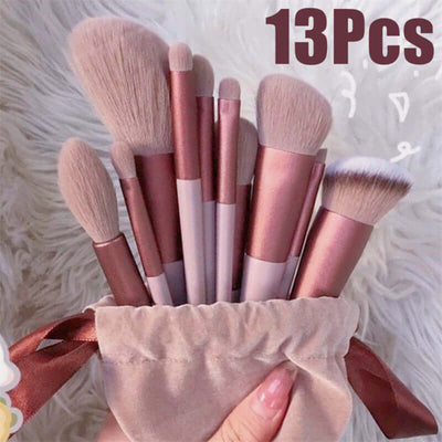 13pcs of makeup brushe