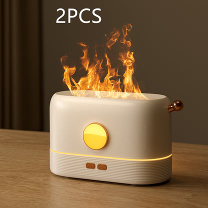 Humidificateur de simulation de flamme USB et diffuseur de parfum pour une utilisation à la maison et au bureau.