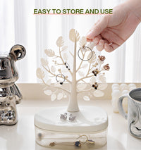 Creative Jewelry Storage Box - Dustproof Organizer for Cosmetics and Accessories