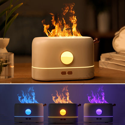 Humidificateur de simulation de flamme USB et diffuseur de parfum pour une utilisation à la maison et au bureau.